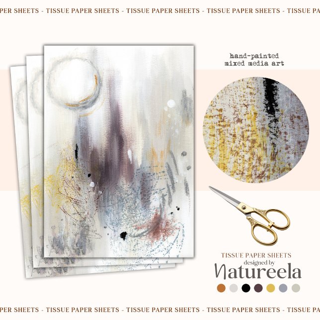 Abstraktes Dekoupage Tissue Paper Seidenpapier (Von Creator hochgeladen)