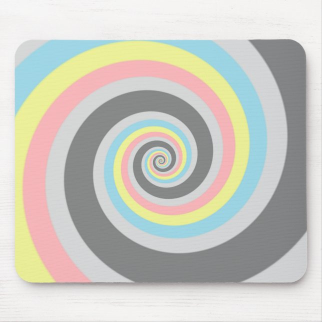 Abstraktes Demiflux-Flag Mousepad (Vorne)