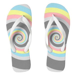 Abstraktes Demiflux-Stolzflagge     Flip Flops