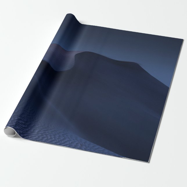 ABSTRAKTES DESERT AM NACHT GESCHENKPAPIER (Ungerollt)
