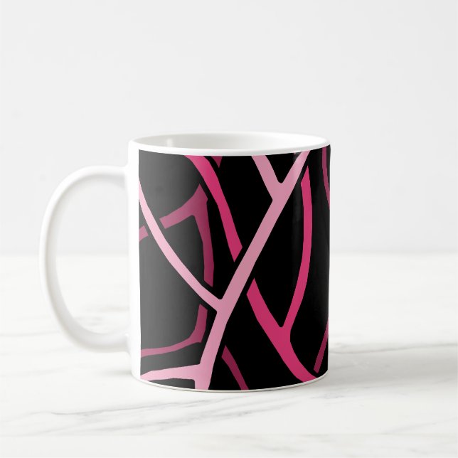 Abstraktes Design 2 Kaffeetasse (Links)