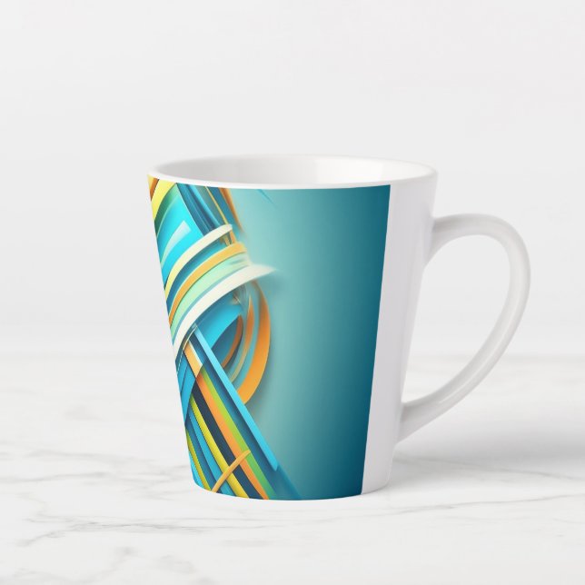 Abstraktes Design auf Tasse (Rechts)
