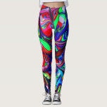 Abstraktes Design aus Wild und Crazy Leggings<br><div class="desc">Leggings mit dem wildesten und verrücktesten Design! Dieses abstrakte Retro-Design im Stil der 70er Jahre hat helle Farben,  trendige Designs und mehr. Dies ist ein perfektes Modestatement für Ihr nächstes Training.</div>