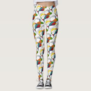 Abstraktes Design Bio Bumerangformen Leggings