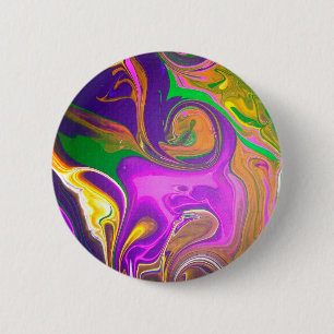 Abstraktes Design-Button "Lila Affe"/ Button