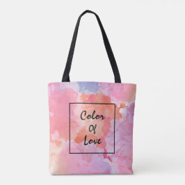 Abstraktes Design der Aquarellfarben Tasche