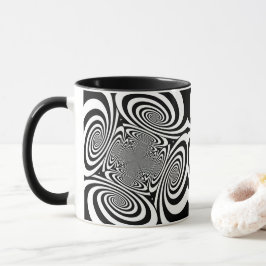 Abstraktes Design der optischen Illusion Tasse