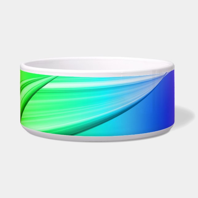 Abstraktes Design der Regenbogenfarben Napf (Vorderseite)
