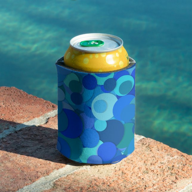 Abstraktes Design für den Namen Blue Bubbles hinzu Dosenkühler (In Situ Pool)