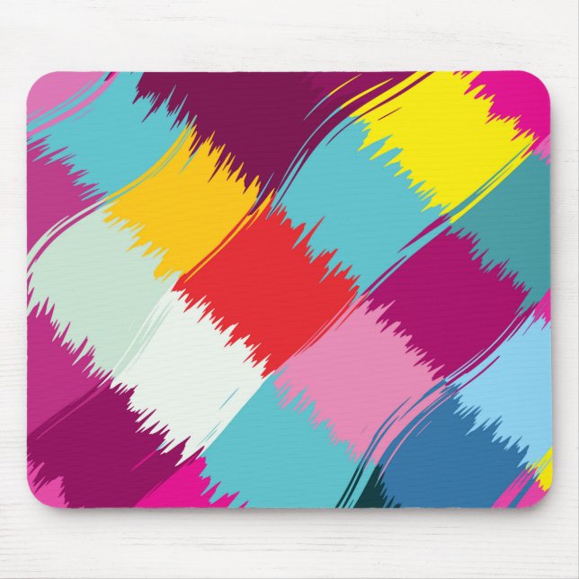 Abstraktes Design für Pinselstriche Mousepad (Vorne)