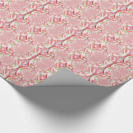 Abstraktes Design für Rot und Grün Geschenkpapier