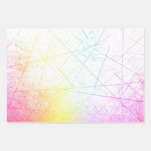 Abstraktes Design Geschenkpapier Set