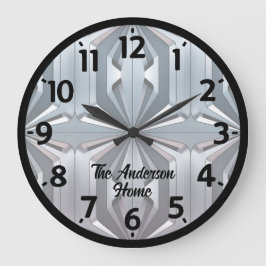 Abstraktes Design Große Wanduhr