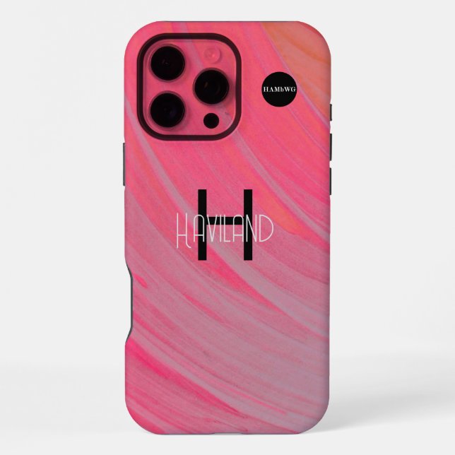 Abstraktes Design Handy Fall HAMbWG iPhone 16 Pro Max Hülle (Rückseite)