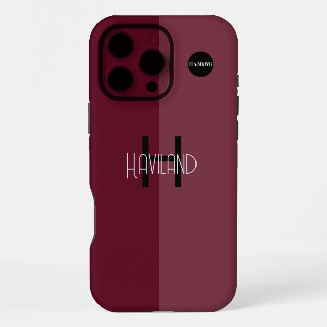 Abstraktes Design Handy Fall HAMbWG iPhone 16 Pro Max Hülle (Rückseite)