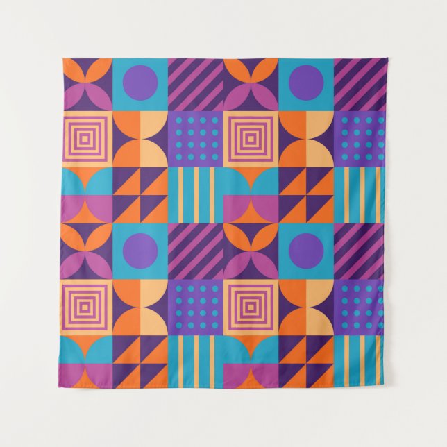 Abstraktes Design, Hintergrundbild, Poster. Wandteppich (Vorderseite)