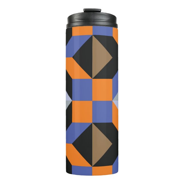 Abstraktes Design-Hintergrundbild Thermosbecher (Vorderseite)