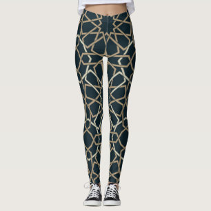 Abstraktes Design islamischer geometrischer Muster Leggings