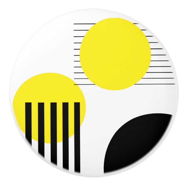 Abstraktes Design Keramikknauf (Vorderseite)