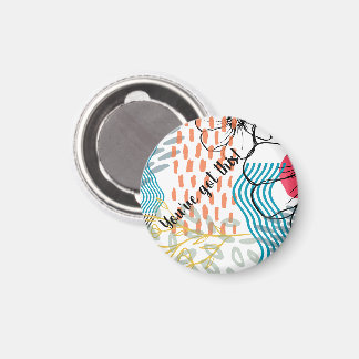 abstraktes Design Magnet Blumen