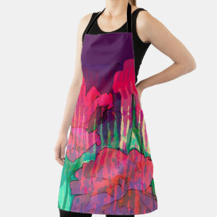Abstraktes Design mit doppelter Rose Schürze