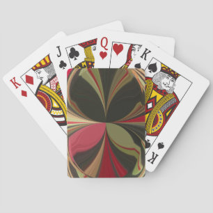 Abstraktes Design mit fließenden Linien Kunstprint Spielkarten