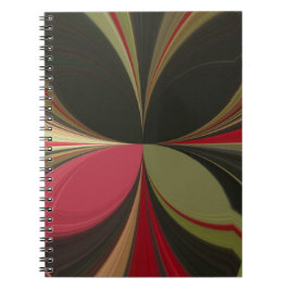 Abstraktes Design mit folgenden Linien Art Print Notizblock