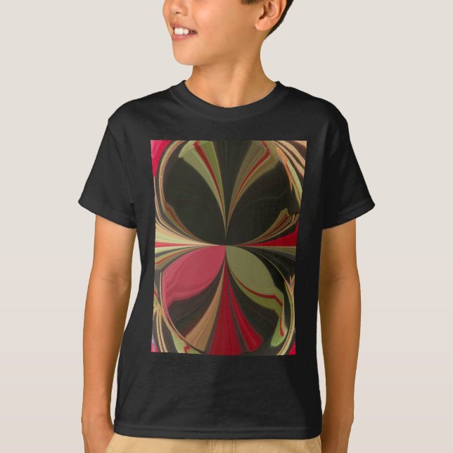 Abstraktes Design mit folgenden Linien Art Print T-Shirt (Vorderseite)