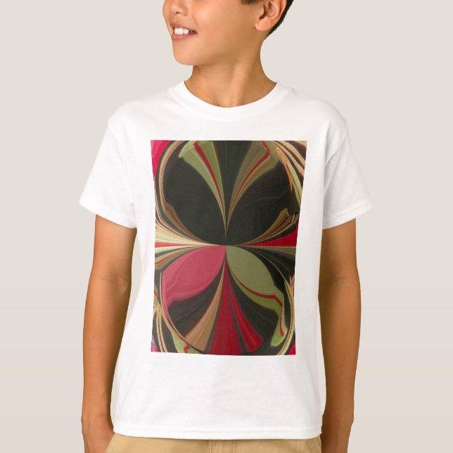 Abstraktes Design mit folgenden Linien Art Print T-Shirt (Vorderseite)