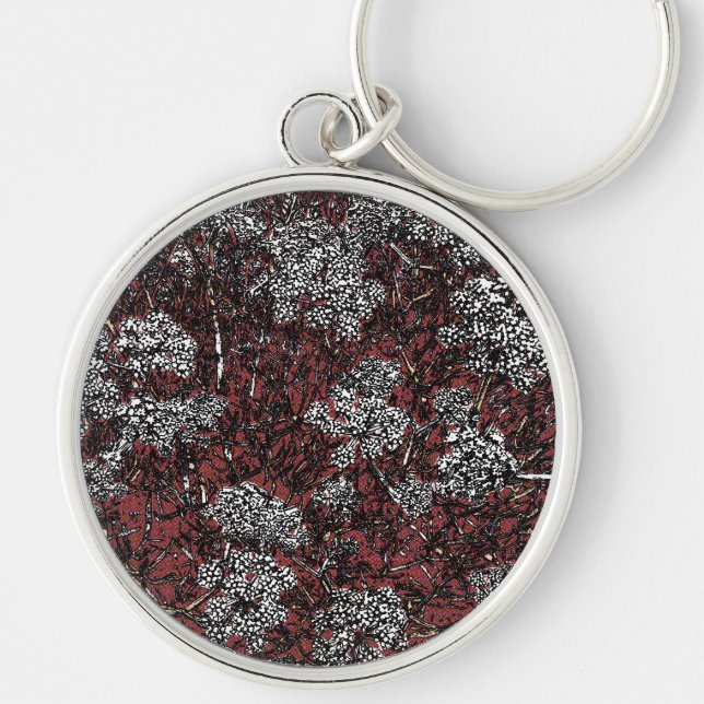 Abstraktes Design mit Samphire Schlüsselanhänger (Vorne)