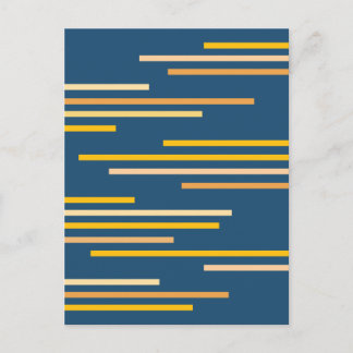 Abstraktes Design mit überlappenden Linien Postkarte