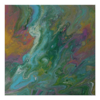 Abstraktes Design Moderne Kunst Glossy Poster