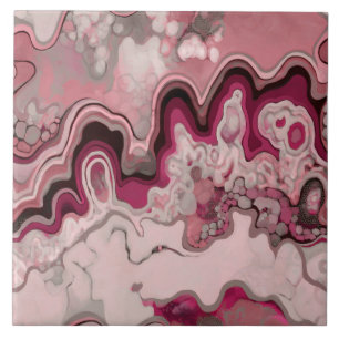 Abstraktes Design, moderne Malerei, Wellen, Linien Fliese