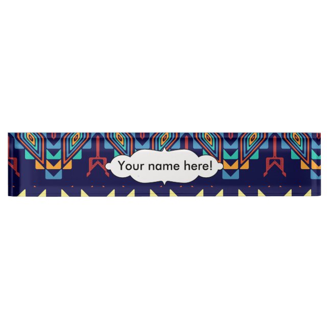 Abstraktes Design Namensplakette (Vorderseite)