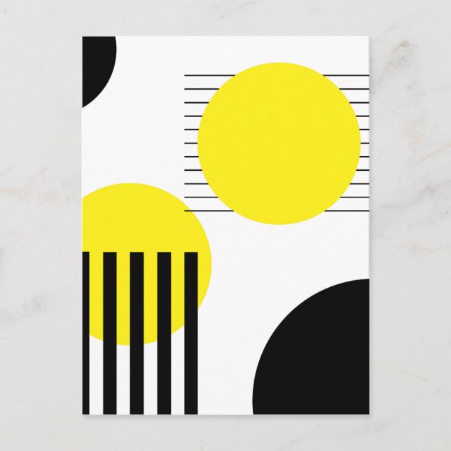 Abstraktes Design Postkarte (Vorderseite)