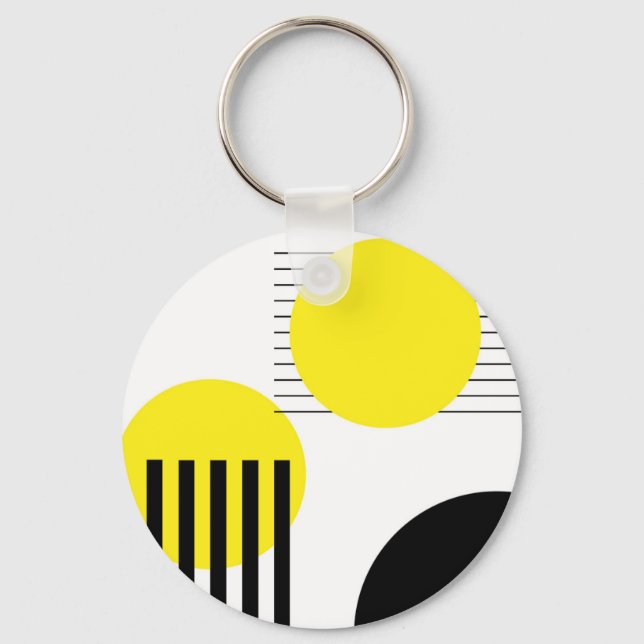 Abstraktes Design Schlüsselanhänger (Vorderseite)