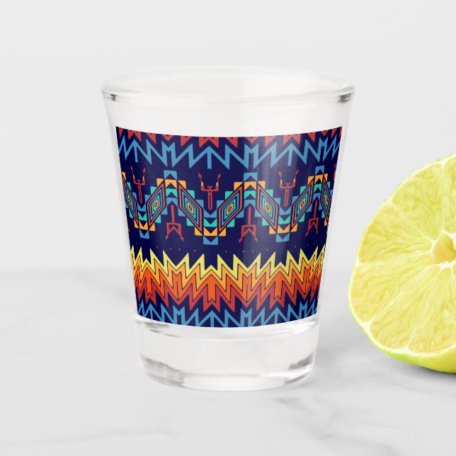 Abstraktes Design Schnapsglas (Vorderseite)