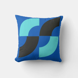 Abstraktes Design Square Kissen auf einem ruhigen,