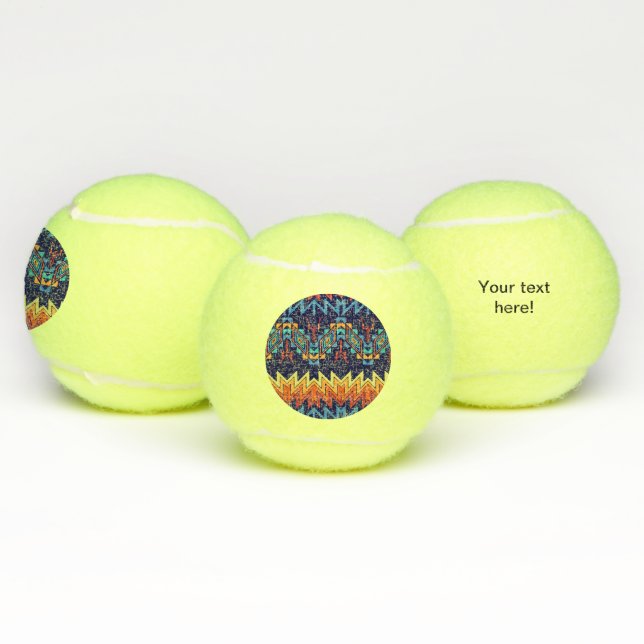 Abstraktes Design Tennisbälle (Multi)