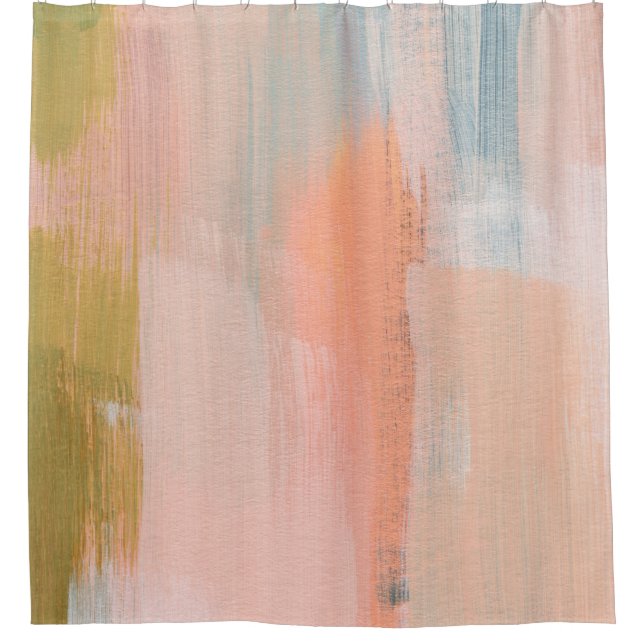 Abstraktes Design Versatile künstlerisch. Pinselst Duschvorhang (Vorderseite)