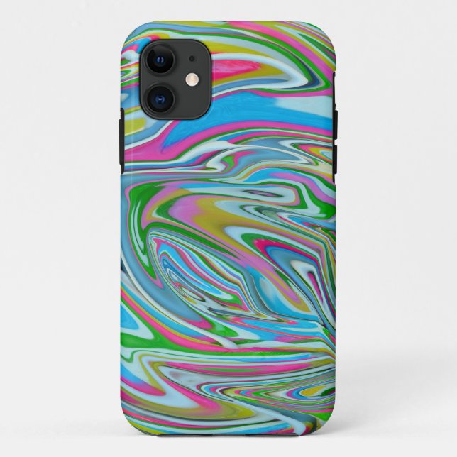 Abstraktes Design von Regenbläschen Case-Mate iPhone Hülle (Rückseite)