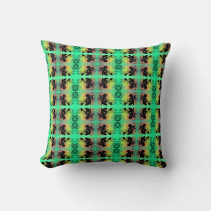 Abstraktes Design werfen Kissen. Kissen