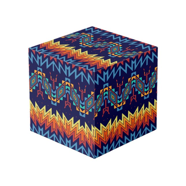 Abstraktes Design Würfel (Vorderseite Schrägansicht)