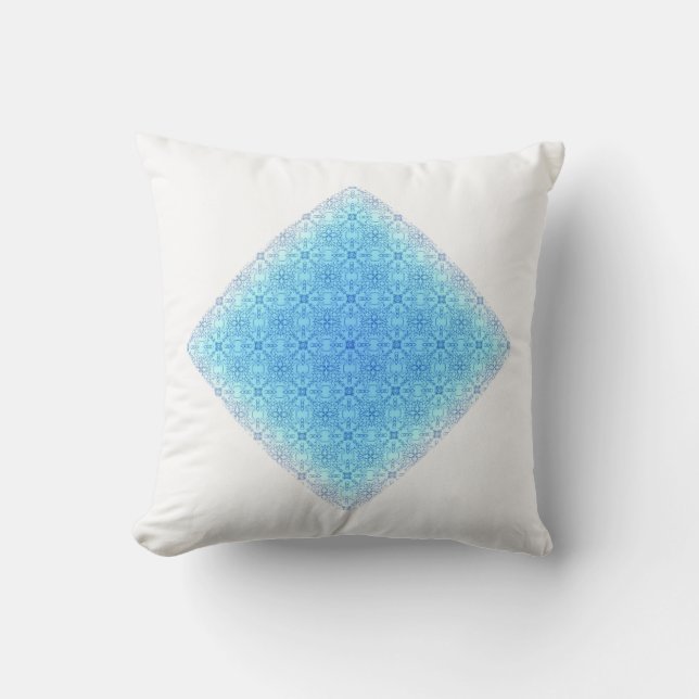 Abstraktes Diamantthrow-Kissen Kissen (Vorderseite)