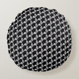 Abstraktes digitales Muster 1190 - Runde PIllow Rundes Kissen