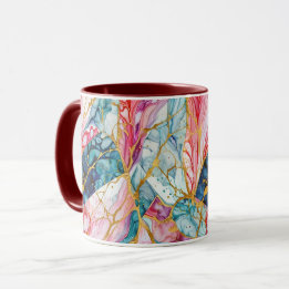 Abstraktes digitales Muster 1198 - Tasse