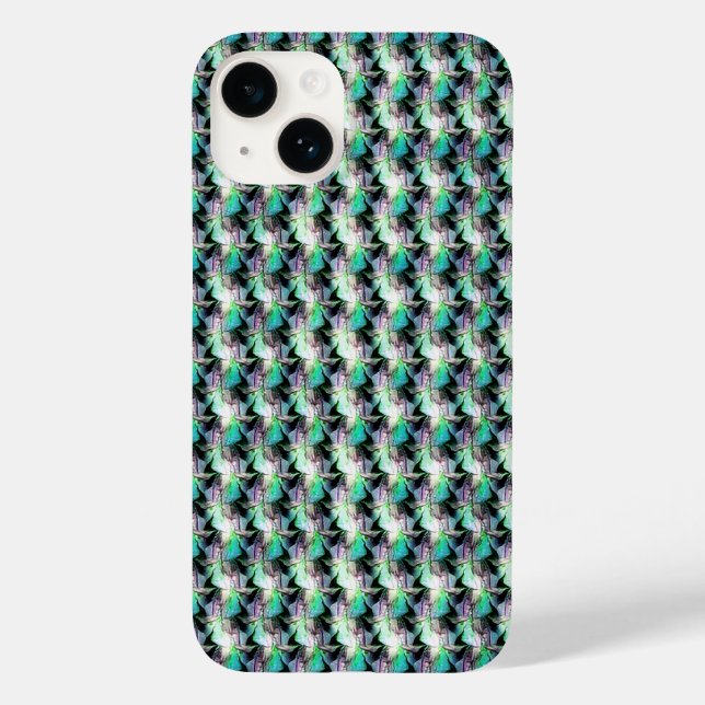Abstraktes digitales Musterdesign 1221 - iPhone Ca Case-Mate iPhone 14 Hülle (Rückseite)