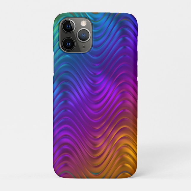 Abstraktes digitales Waves-Design Case-Mate iPhone Hülle (Rückseite)