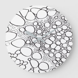 Abstraktes digitales Werk 10 Große Wanduhr