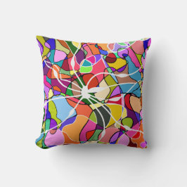 Abstraktes Doodle-Design-Kissen Kissen